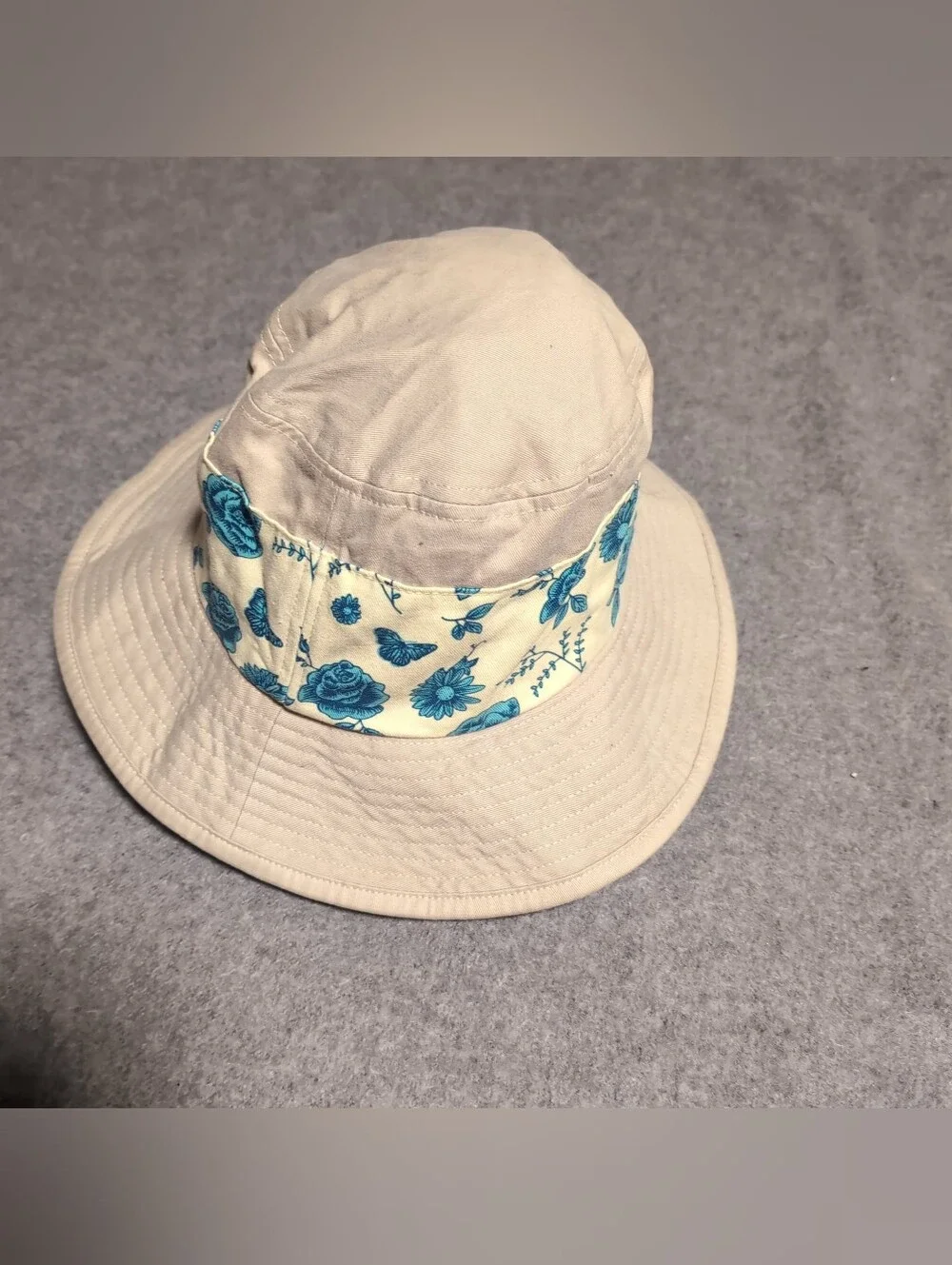 Disney Direct Tinks Garden Floral Bucket Sun Hat Tan One Size Embroidered Tinker